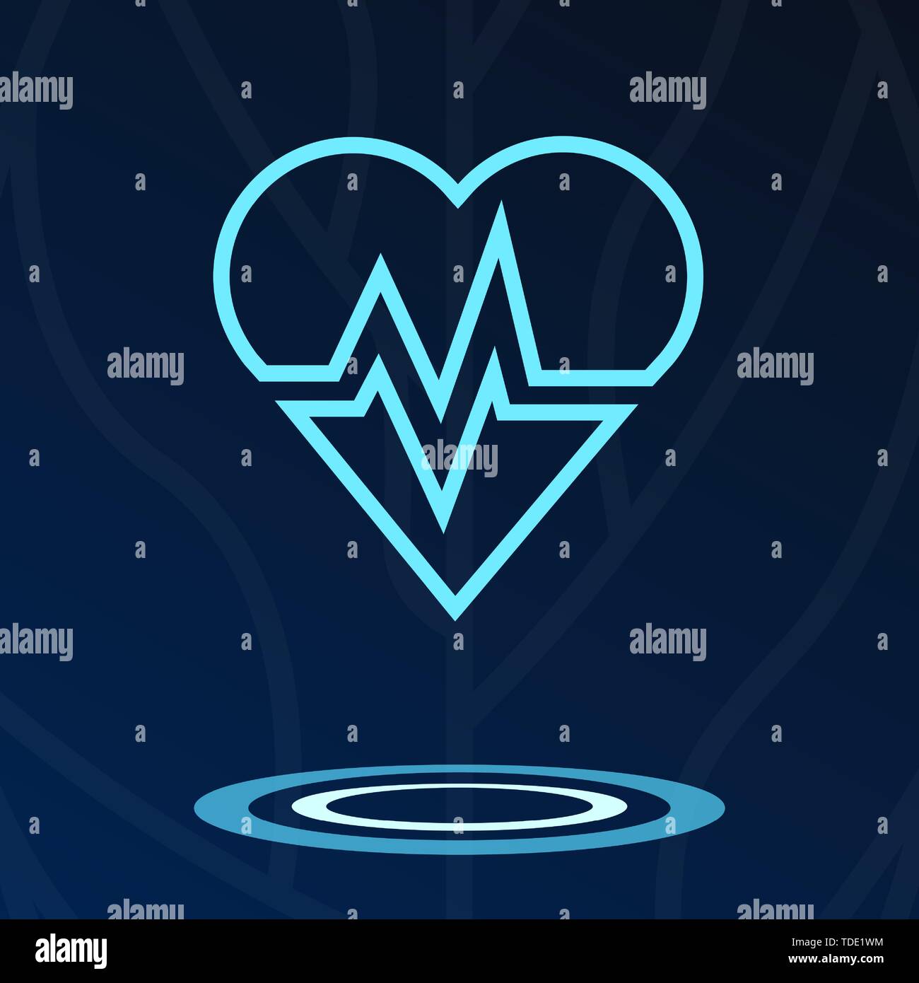 Medizinische hologramm Icons, menschliche Körper digital Symbol, Wissenschaft Zeichen, Armaturenbrett, Ui. Stock Vektor