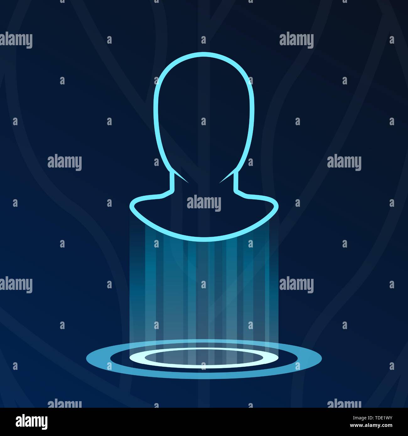Medizinische hologramm Icons, menschliche Körper digital Symbol, Wissenschaft Zeichen, Armaturenbrett, Ui. Stock Vektor