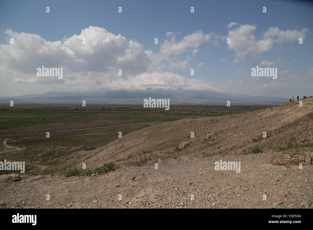 In Armenien Khor Virap das alte Kloster mittelalterlicher Architektur in der Nähe der Berg und die ararat Stockfoto