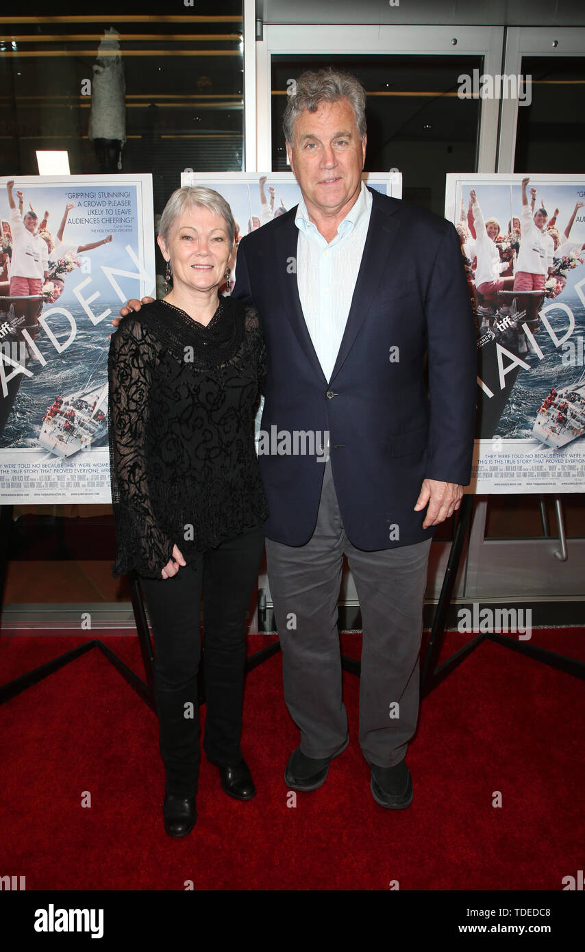 Los Angeles, Ca, USA. 14 Juni, 2019. Tracy Edwards, Tom Bernard, bei der Premiere von Maiden am Linwood Dunn Theater in Los Angeles, Kalifornien am 14. Juni 2019. Credit: Faye Sadou/Medien Punch/Alamy leben Nachrichten Stockfoto