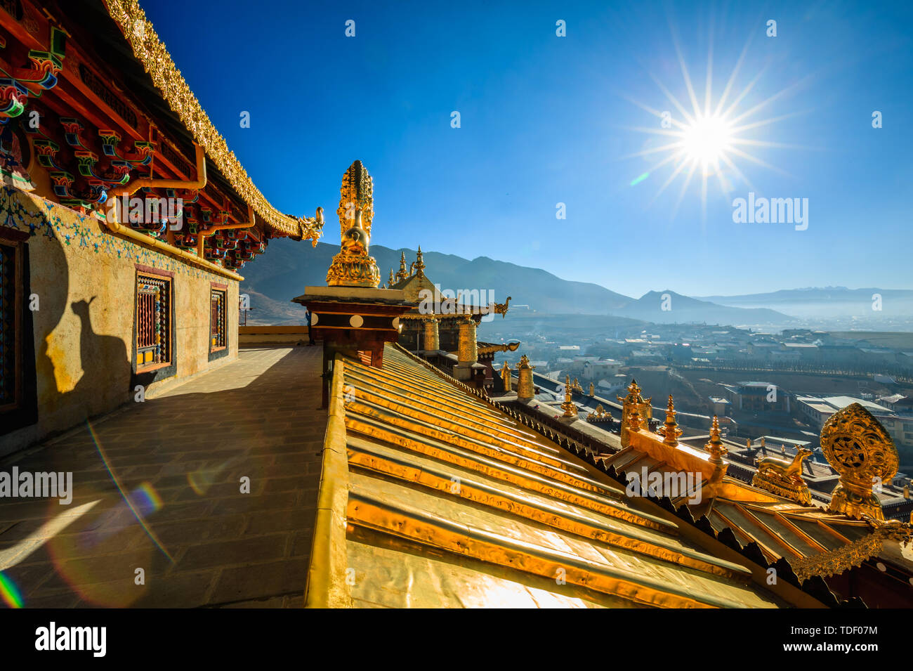 Shangri-La Songzanlin Temple (kleine Potala Palast) Stockfoto