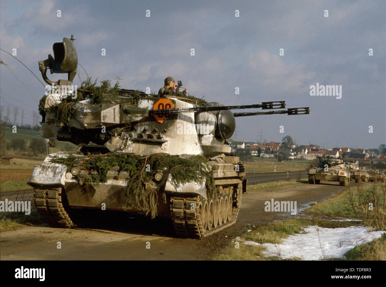 Deutsche Armee 'Gepard' Self-Propelled Anti Aircraft Gun Stockfoto