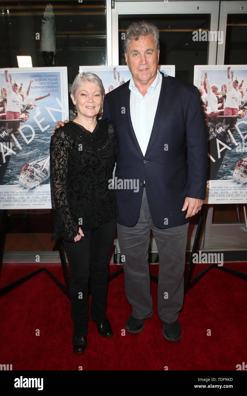 Juni 14, 2019 - Los Angeles, CA, USA - 14. Juni 2019 - Los Angeles, Kalifornien - Tracy Edwards, Tom Bernard. LA Premiere von Sony Pictures Classic ''MAiden'' Linwood Dunn Theater statt. Photo Credit: Faye Sadou/AdMedia (Credit Bild: © Faye Sadou/AdMedia über ZUMA Draht) Stockfoto
