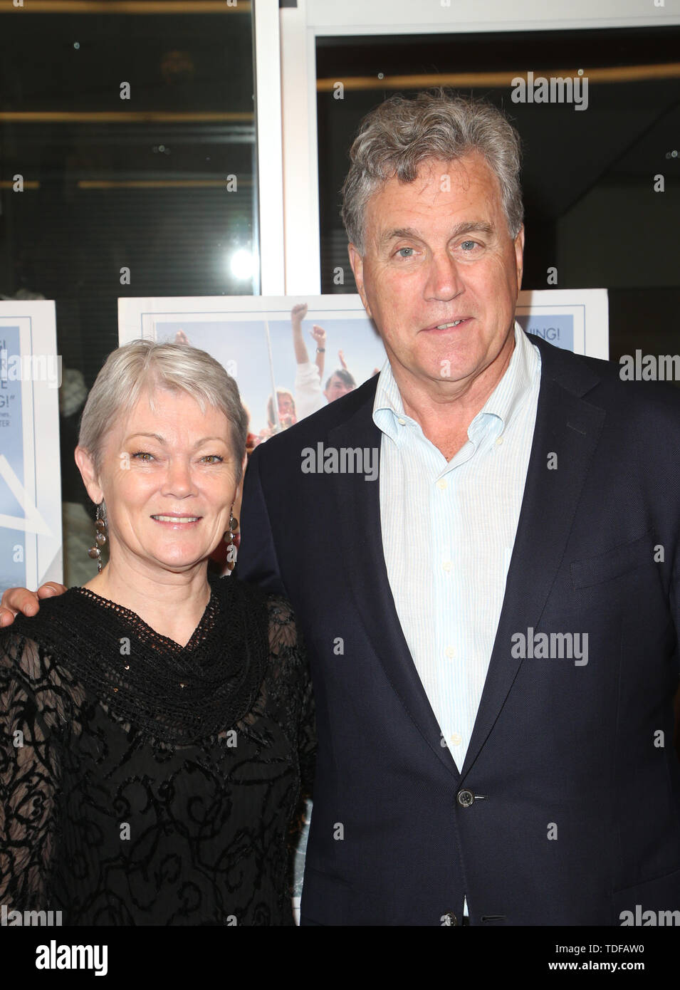 Juni 14, 2019 - Los Angeles, CA, USA - 14. Juni 2019 - Los Angeles, Kalifornien - Tracy Edwards, Tom Bernard. LA Premiere von Sony Pictures Classic ''MAiden'' Linwood Dunn Theater statt. Photo Credit: Faye Sadou/AdMedia (Credit Bild: © Faye Sadou/AdMedia über ZUMA Draht) Stockfoto