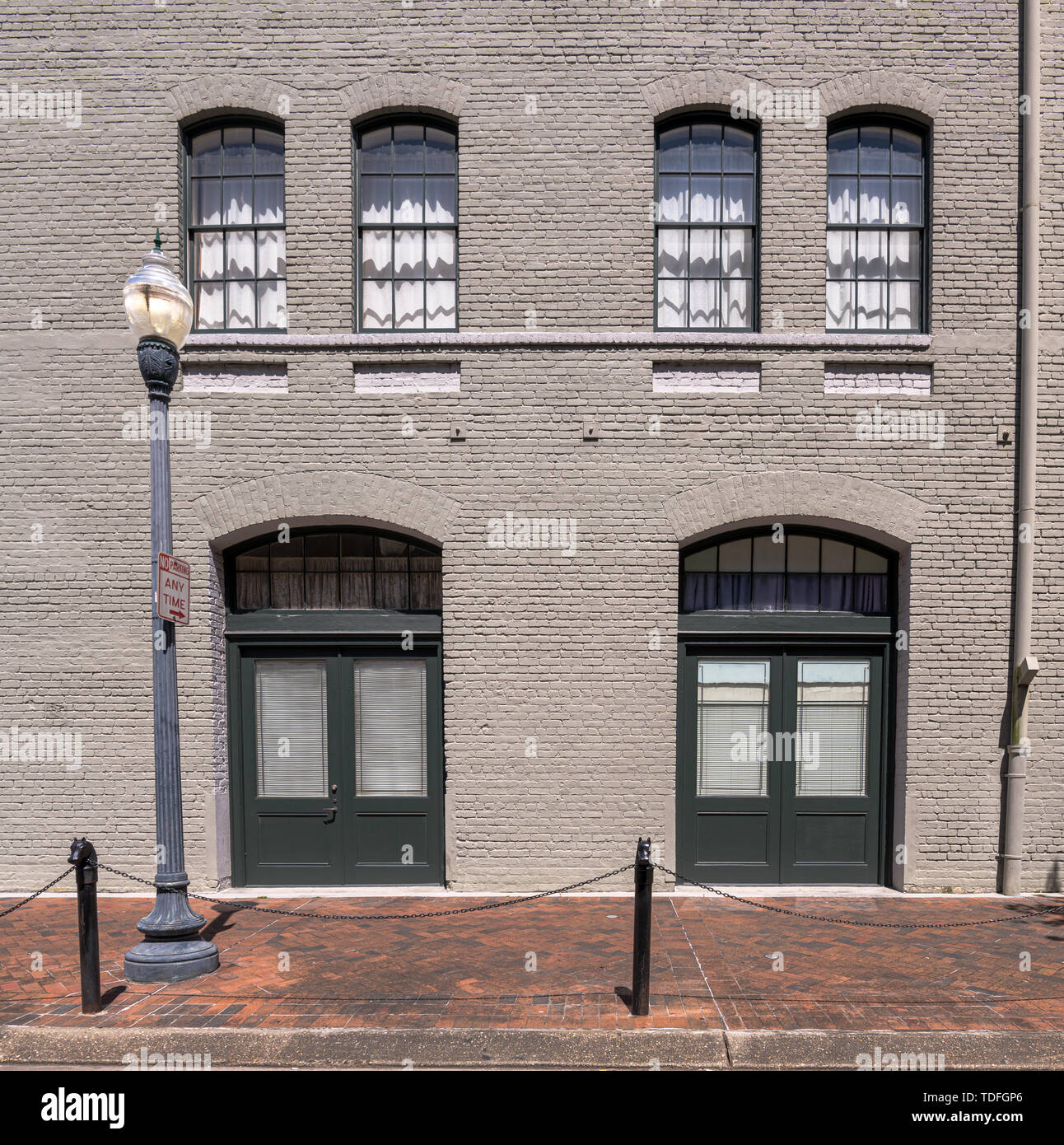 Foto der außerhalb eines Hauses im French Quarter Stockfoto