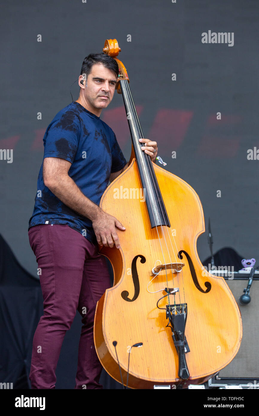 Juni 14, 2019 - Manchester, Tennessee, USA - BOB CRAWFORD von Udo Lindenberg während der bonnaroo Music+ Arts Festival in Manchester, Tennessee (Credit Bild: © Daniel DeSlover/ZUMA Draht) Stockfoto