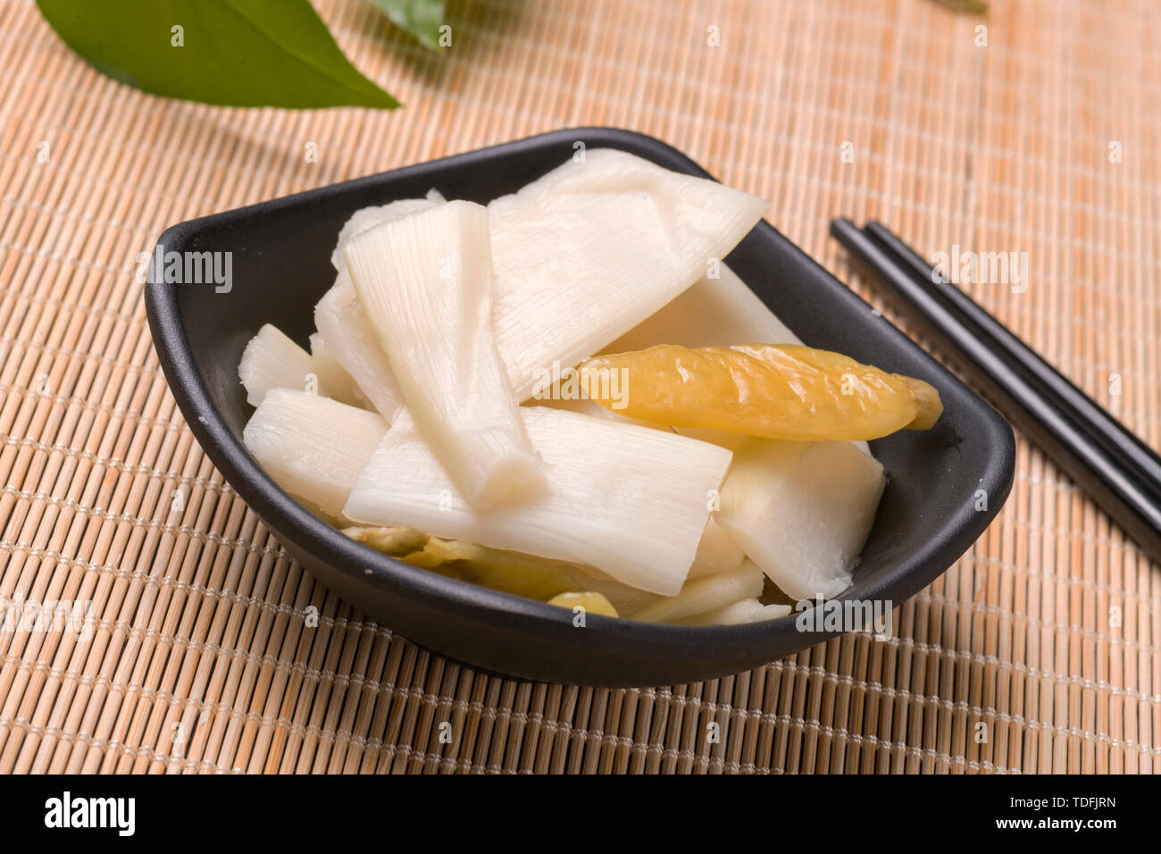 Pfeffer frische Bambussprossen Stockfoto