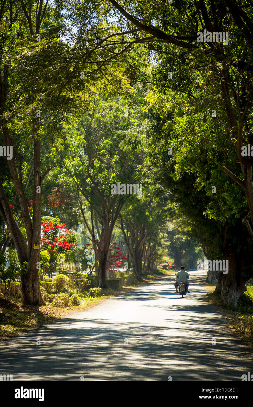 Blick auf die Straße von Inle See, Myanmar Stockfoto