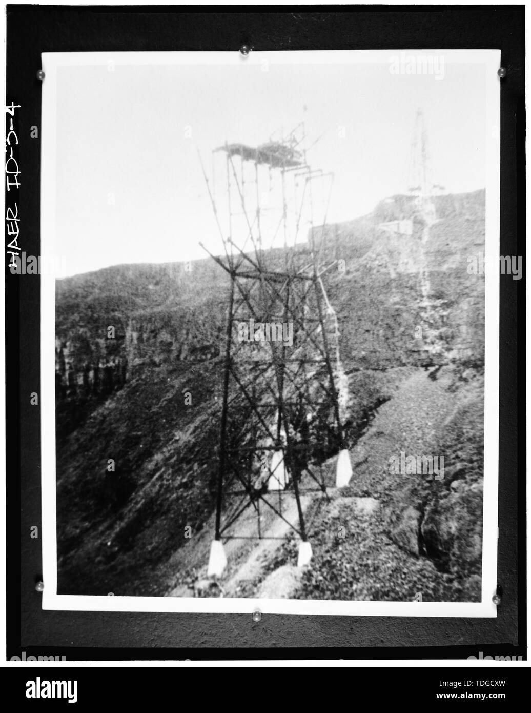 NORTH Tower. - Twin Falls-Jerome Brücke, US-Highway 93 Spanning Snake River, Twin Falls, Twin Falls County, ID Stockfoto NORTH Tower. - Twin Falls-Jerome Brücke, US-Highway 93 Spanning Snake River, Twin Falls, Twin Falls County, ID Stockfoto