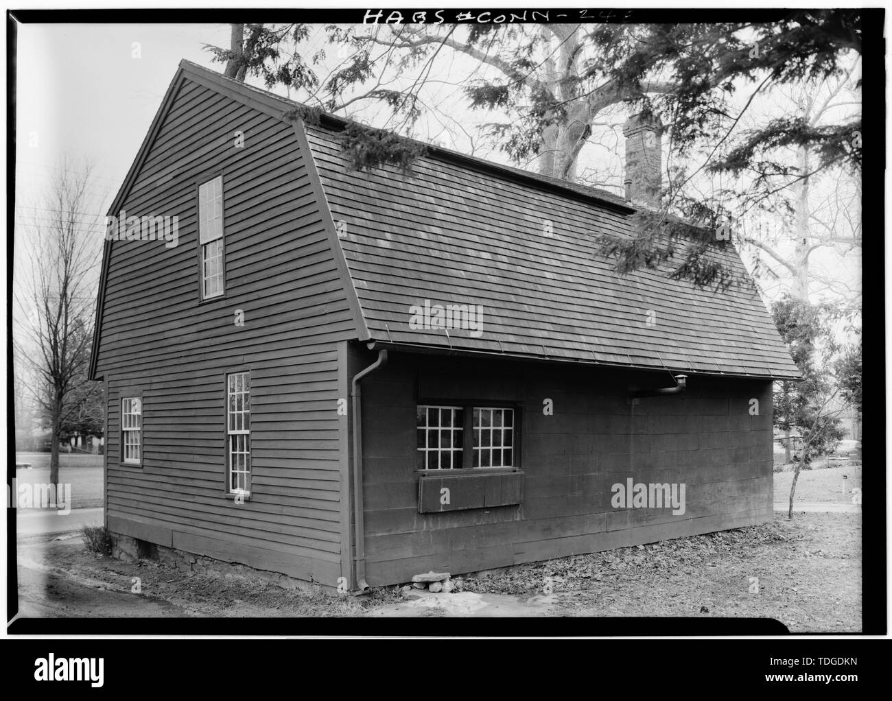 Nordosten und Nordwesten ERHÖHUNGEN Ph-BUCHSE E, Boucher - März 1961 - Joseph Zimmermann Silberschmiede Shop, 71 East Town Street, Norwichtown, New London County, CT Stockfoto