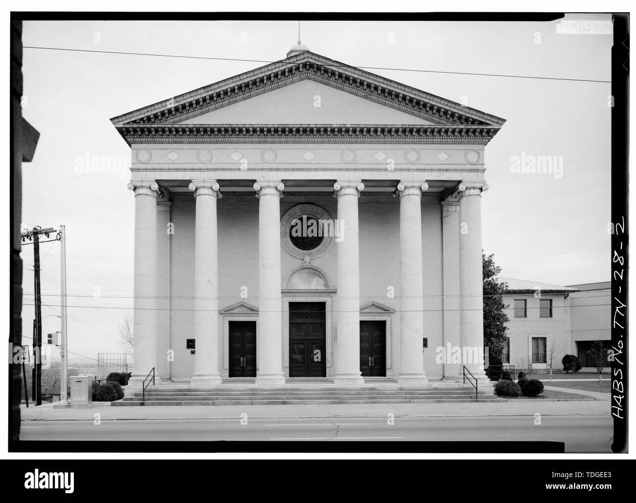 Nordost - First Presbyterian Church, McCallis Avenue und Douglas Street, Chattanooga, Hamilton County, TN Stockfoto