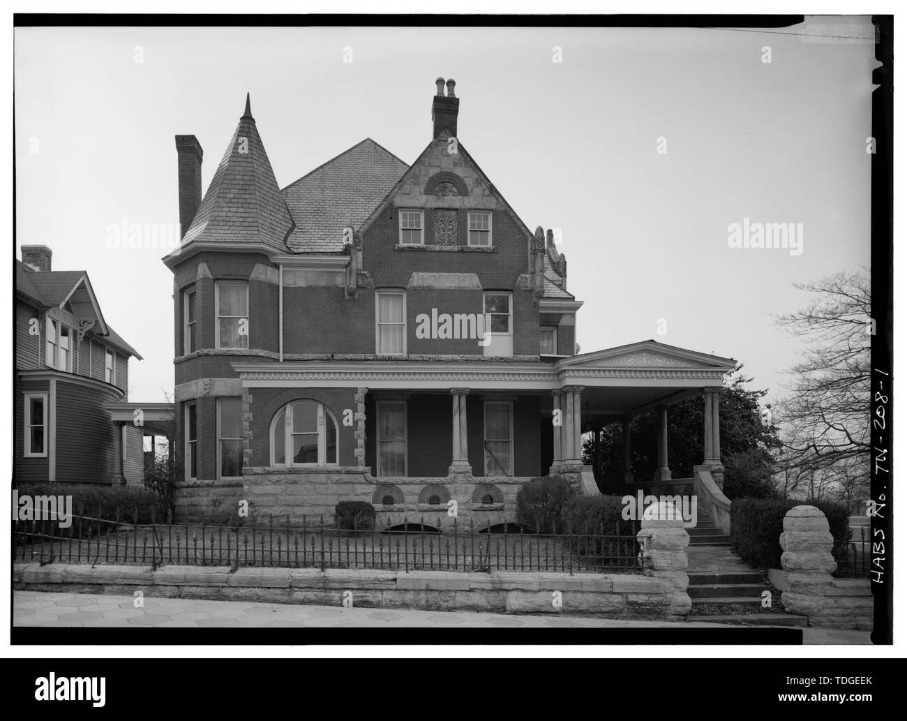 Nordost - Joseph H. Warner Home, 800 Vine Street, Chattanooga, Hamilton County, TN Stockfoto