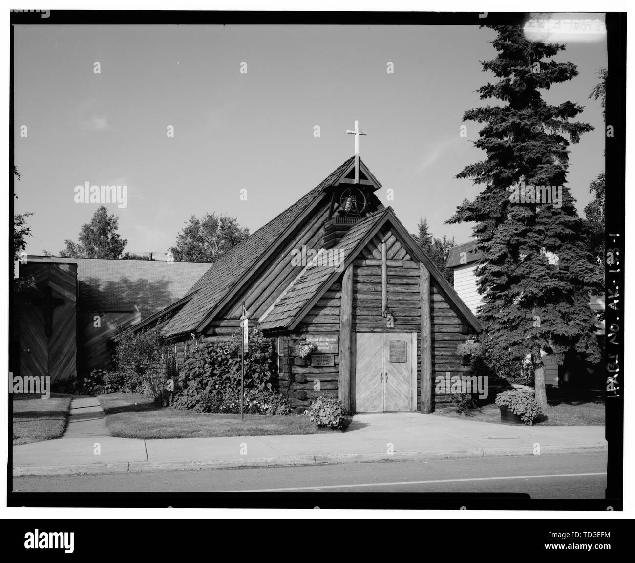 Nordost - St. Matthew's Episcopal Church, 1022 First Avenue, Fairbanks, Fairbanks North Star Borough, AK Stockfoto