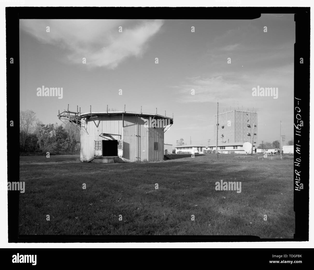 Nordosten ANSICHT EINST.-Selfridge Feld, Gebäude Nr. 1041, westlich von E Straße, nördlich von D Street, Mount Clemens, Macomb County, MI Stockfoto