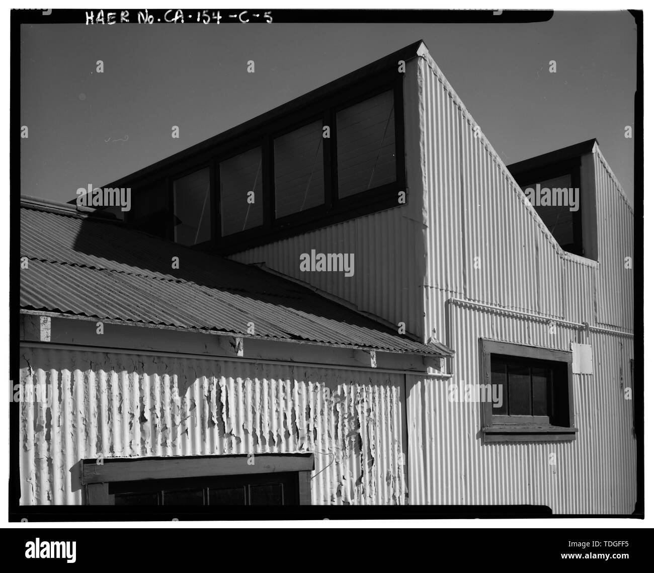 Am nördlichen Ende der OBERGADENFENSTERN. - Chollas Heights Naval Radio übertragen, Öffentliche Arbeiten, 6410 Null Road, San Diego, San Diego County, CA Stockfoto