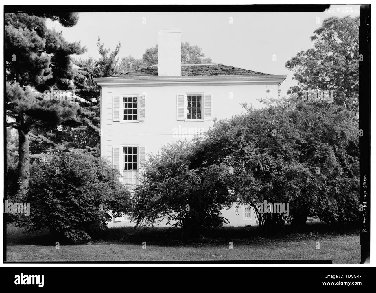 NORTHWEST ELEVATION - Sweetbriar, 1 Sweetbriar Drive, West Fairmount Park, Philadelphia, Philadelphia County, PA Stockfoto