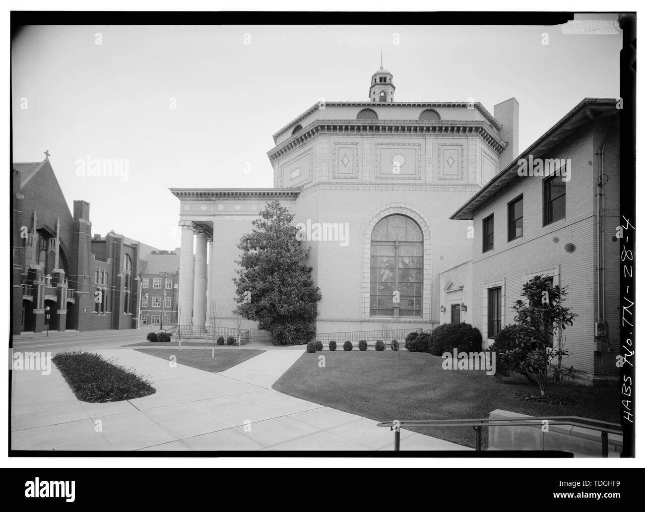 Nordwestseite - First Presbyterian Church, McCallis Avenue und Douglas Street, Chattanooga, Hamilton County, TN Stockfoto