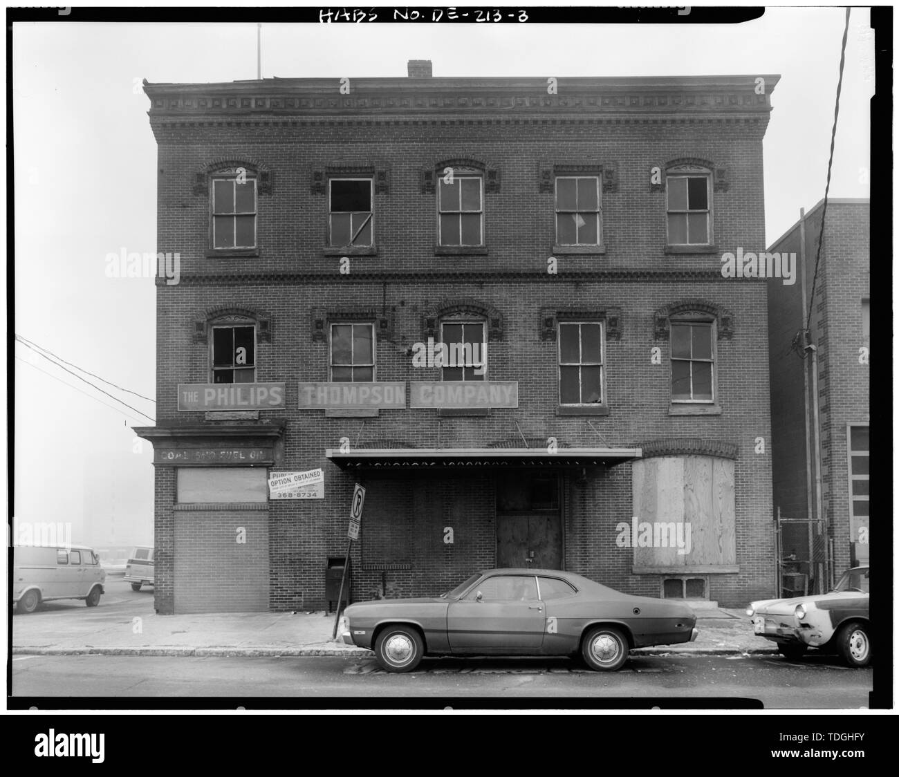 Nordwestseite - Phillips-Thompson Gebäude, 200-206 Ost Fourth Street, Wilmington, New Castle County, DE Stockfoto