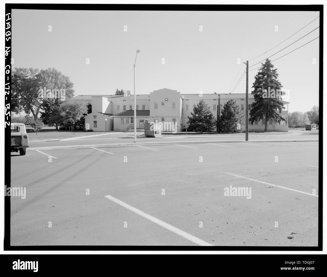 Nordseite. - Fitzsimons General Hospital, Semi-Infirmary Turbercular Ward, nordwestliche Ecke von Charlie Kelly Boulevard und Süden Hickey Straße, Aurora, Adams County, CO Stockfoto