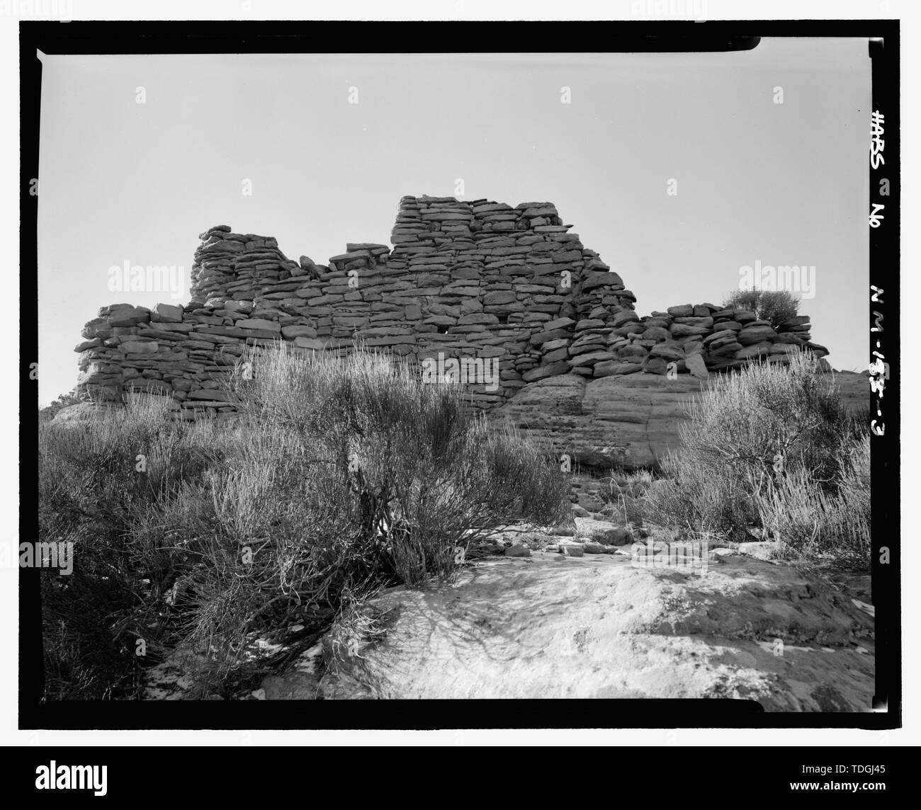 Nördlich, auf der Suche nach Süd-südwest-Kompressorstation Pueblito, Superior Mesa, Dulce, Rio Arriba County, NM Stockfoto