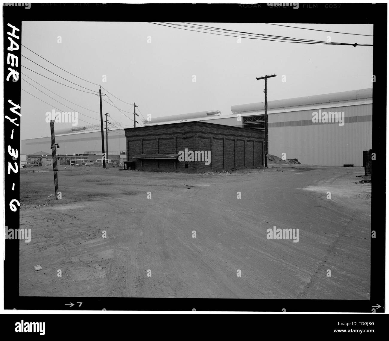 Nordosten (hinten und seitlich), auf lange Sicht. - Alte Anaconda Copper Works, Elm und der Market Street, Perth Amboy, Middlesex County, New Jersey Stockfoto