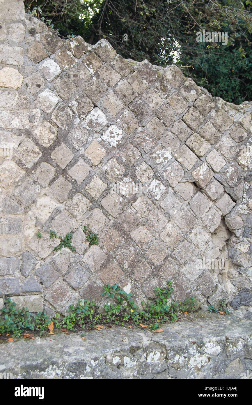 Textur der Steinmauer in der Tages- und Tageslicht Stockfoto