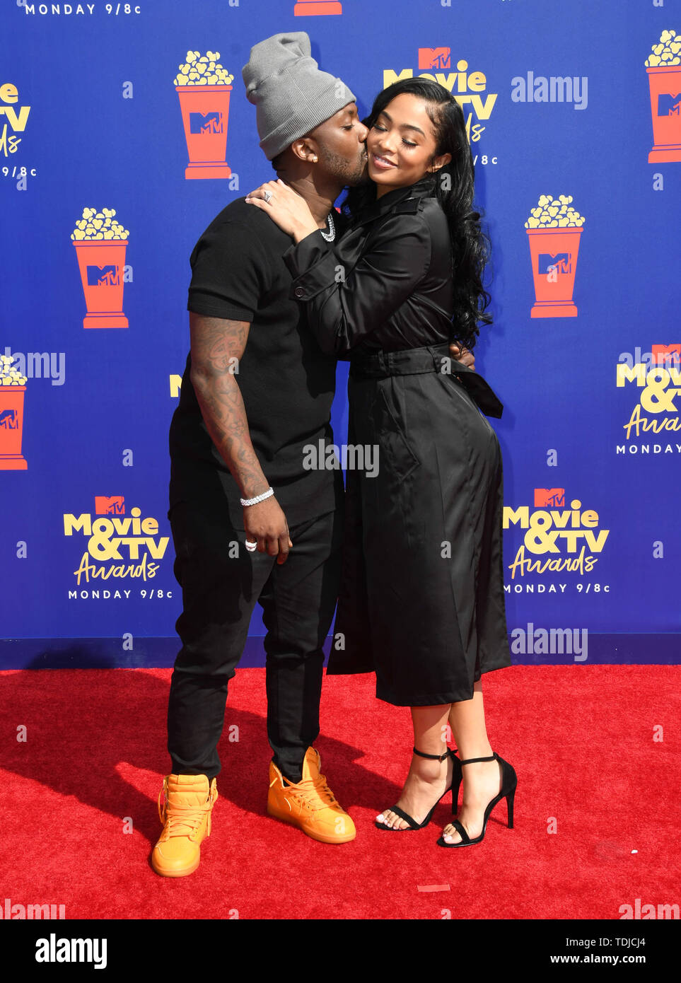 Juni 15, 2019 in Santa Monica, Kalifornien, USA - 15. Juni 2019 in Santa Monica, Kalifornien - Ray J., Prinzessin Liebe. 2019 MTV Movie und TV Awards gehalten an Barker Hangar. Photo Credit: Birdie Thompson/AdMedia (Credit Bild: © Birdie Thompson/AdMedia über ZUMA Draht) Stockfoto