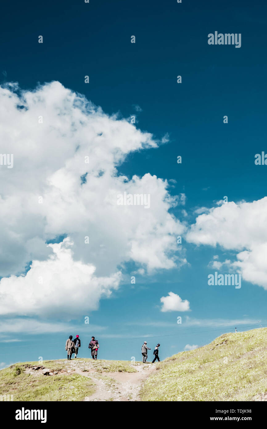 Die Landschaft von Lang Mu Tempel Stockfoto