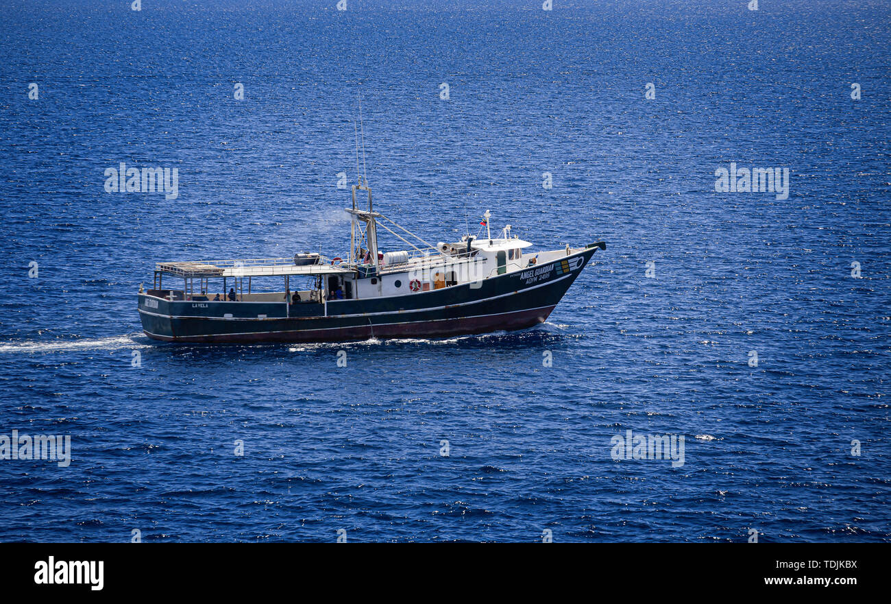 NASSAU, BAHAMAS - November 16, 2016 Die National Marine Manufacturers Association erkennt 32 verschiedene Arten von Booten. Bootfahren aktiviert von Stockfoto