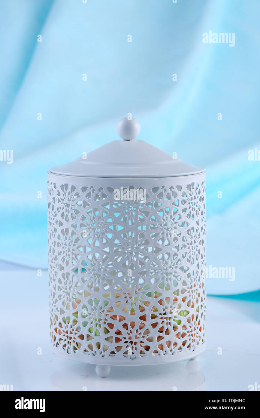 Glas Glas, candy jar. Stockfoto