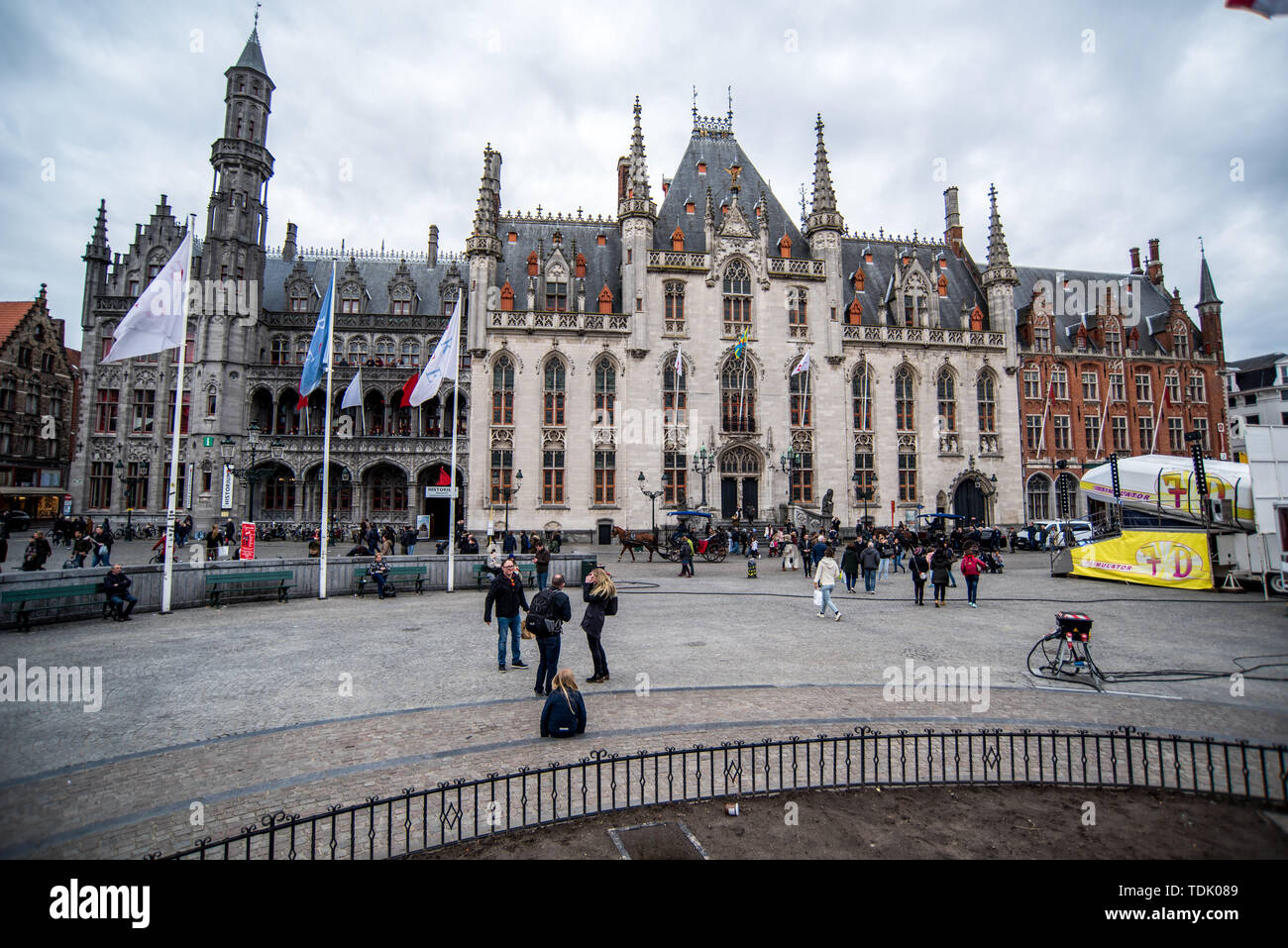 Markt Brügge Stockfoto