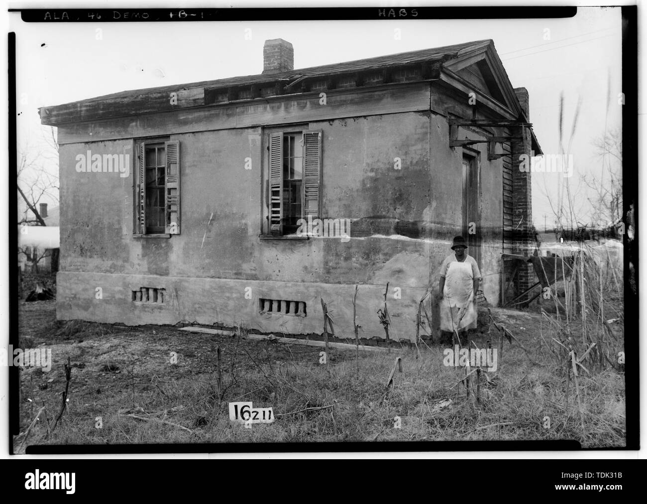 Alte Tor haus Alex Bush, Fotograf, 2. Januar 1935. - Gaineswood, 805 South Cedar Street, Demopolis, Marengo County, AL Stockfoto