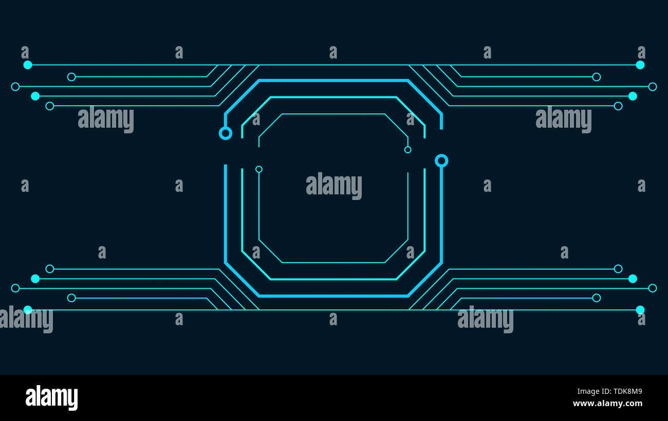 Platine chip Abstrakt Hintergrund Stockfoto