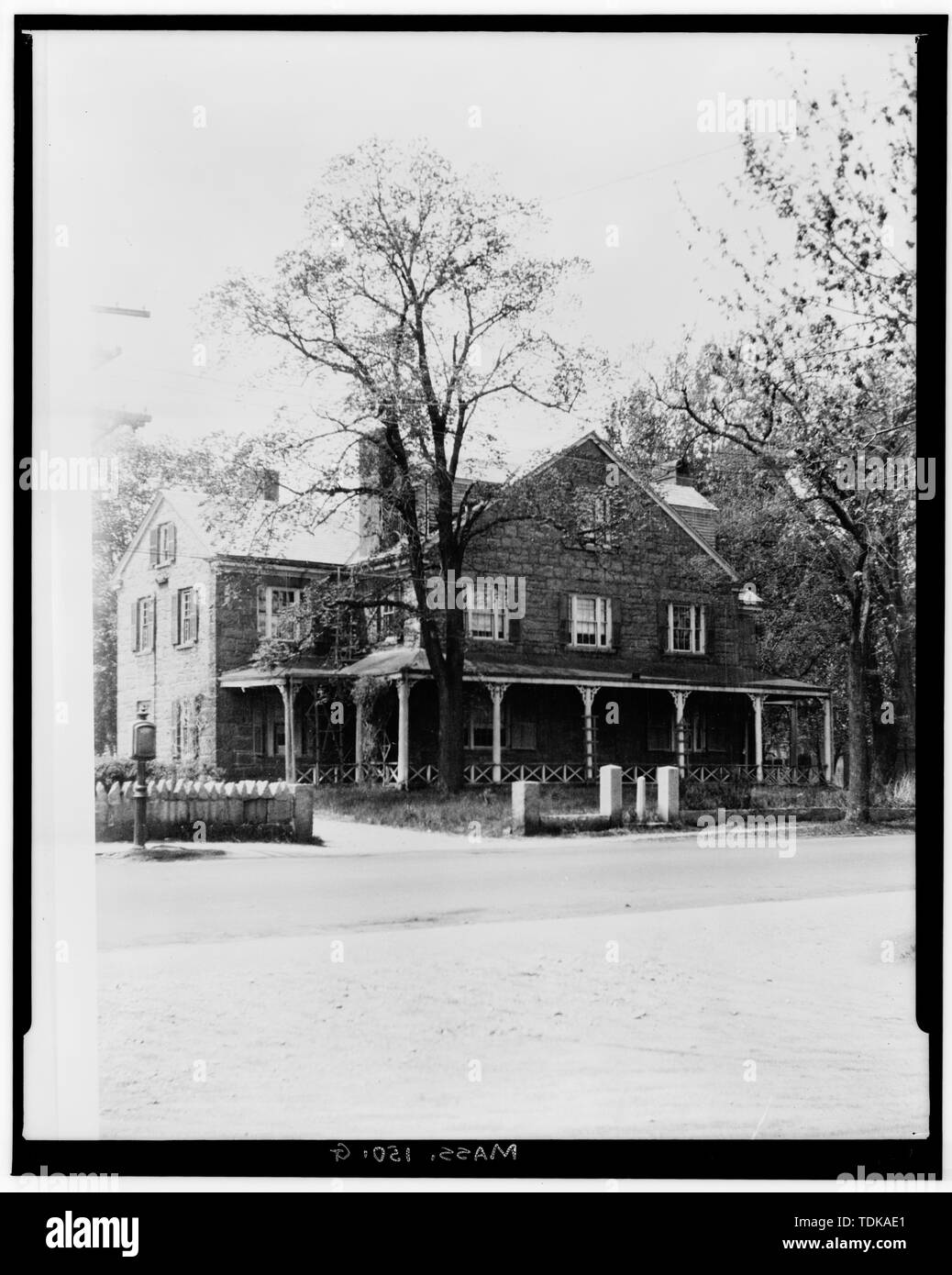 Alte Eisenbahn Haus, Granit Eisenbahn, Quincy, Norfolk County, MA Stockfoto