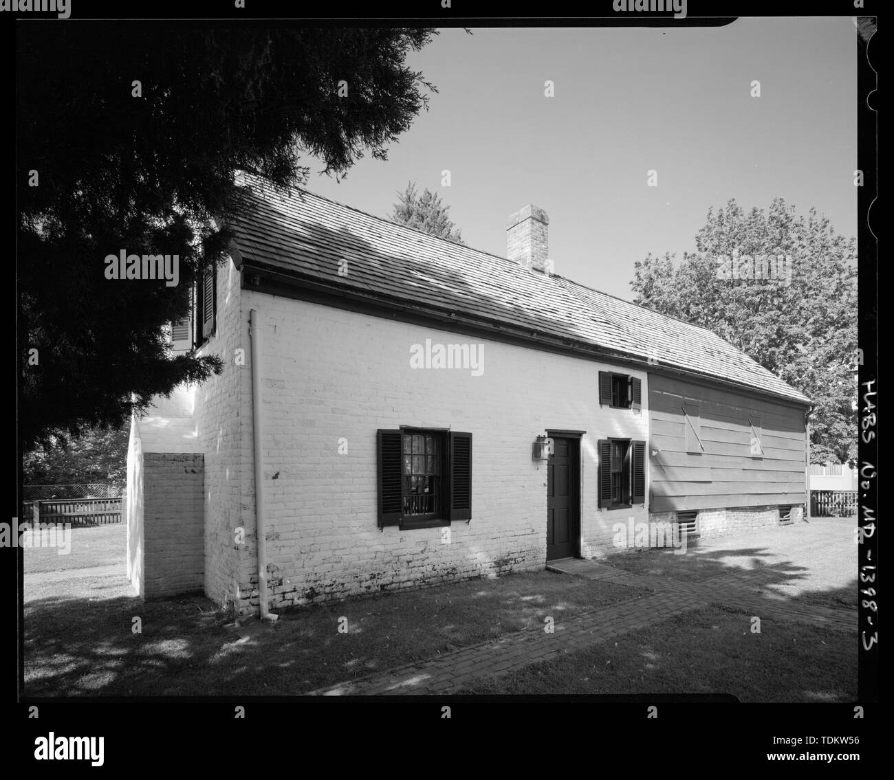 Schrägen Blick von ost-nordöstlich. - Queenstown Gerichtsgebäude, 100 Del Rhodes Avenue, Queenstown, Queen Anne's County, MD Stockfoto