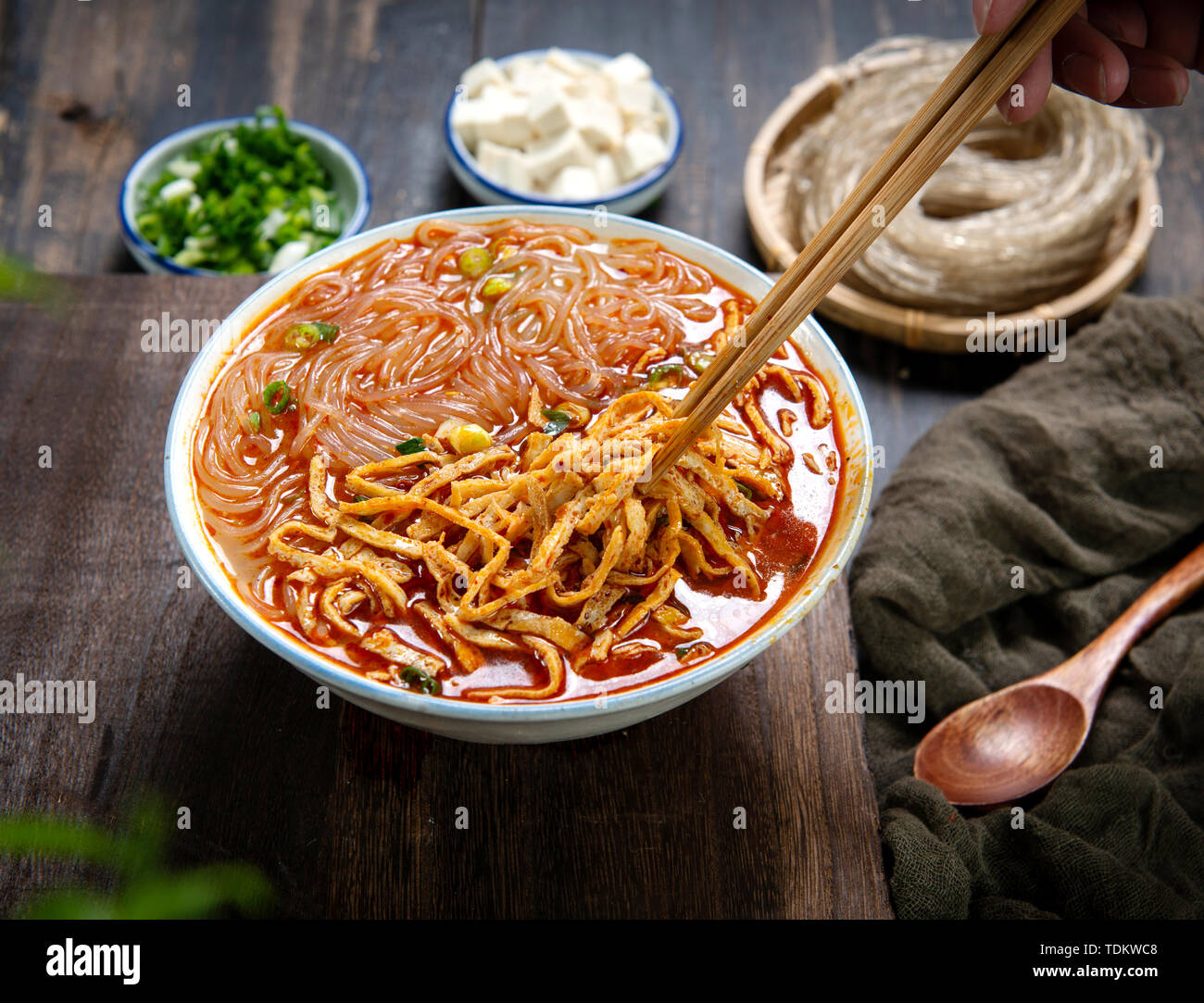 Henan snack Xianxian tofu Küche Stockfoto