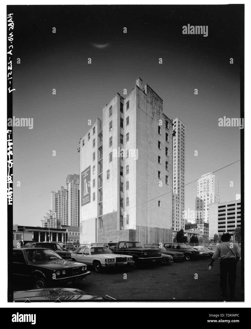 Schrägansicht von Williams Gebäude, nach Westen - Williams Gebäude, 693 Mission Street, San Francisco, San Francisco County, CA Stockfoto