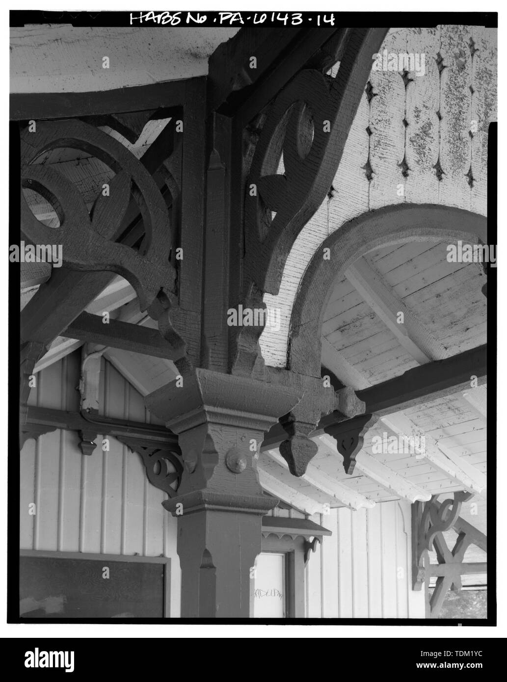 - Overbrook Bahnhof, City Avenue an der 60 - Third Street, Philadelphia, Philadelphia County, PA Stockfoto