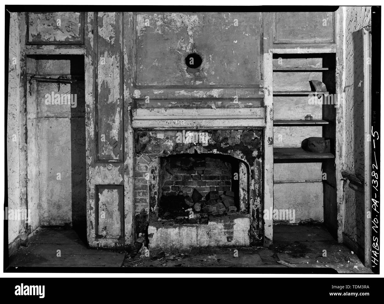 Verkleidung auf der zweiten Etage, Zimmer - Joseph Wharton House, 119 Lombard Street, Philadelphia, Philadelphia County, PA Stockfoto