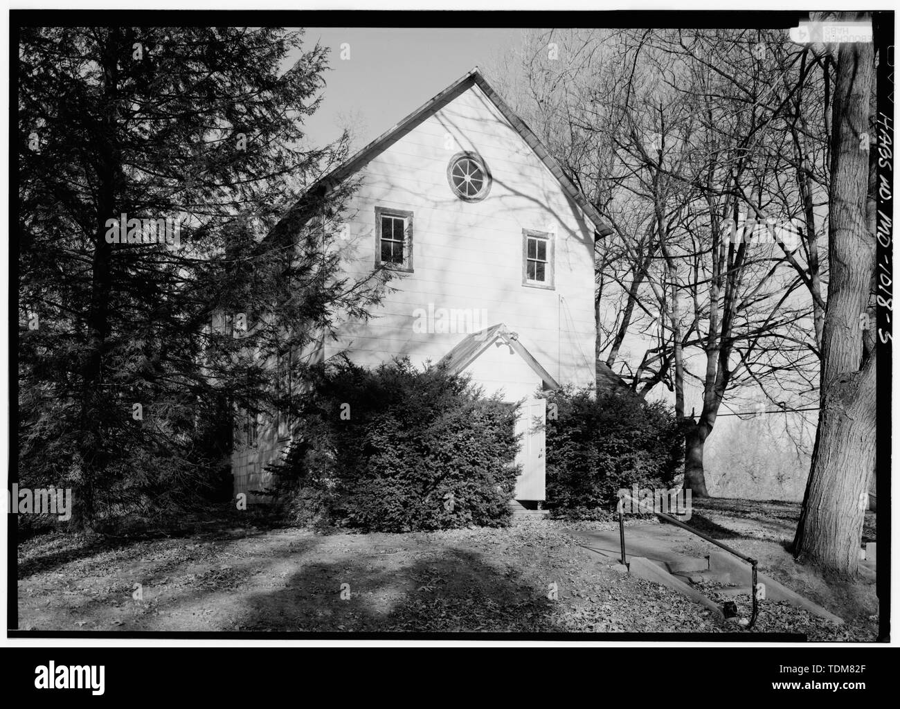 Blick von Süden (vorne) - Brighton Grange Hall, 263 Brighton Dam Road an der New Hampshire Avenue, Brighton, Montgomery County, MD; Gönner der Tierhaltung; Boucher, Jack E, Fotograf; Lavoie, Catherine C, Historiker Stockfoto