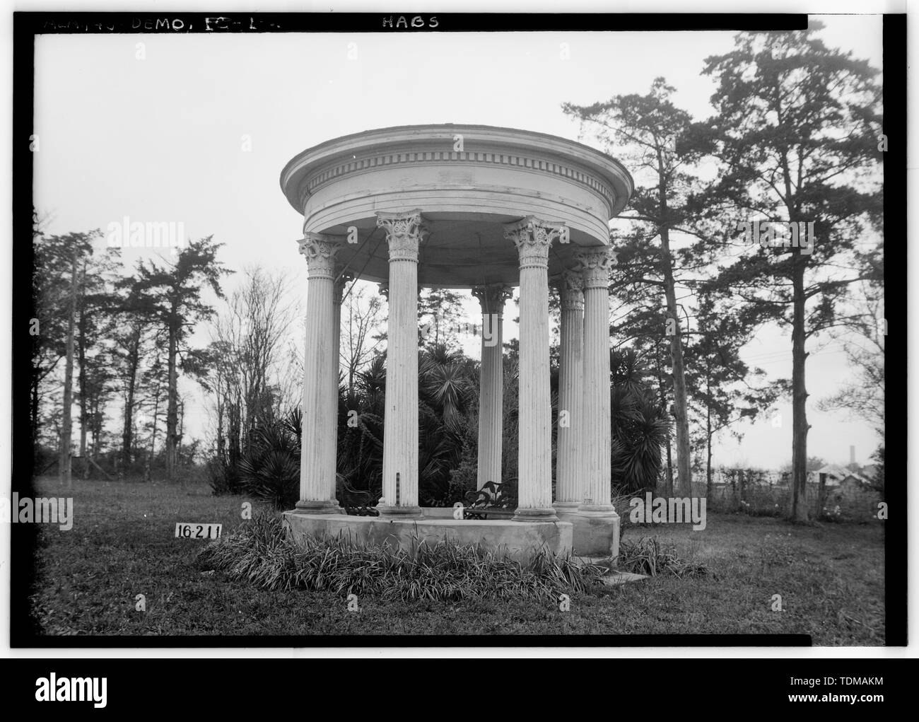 PAVILLION W.N. Manning, Fotograf, April 4, 1934. - Gaineswood, 805 South Cedar Street, Demopolis, Marengo County, AL Stockfoto