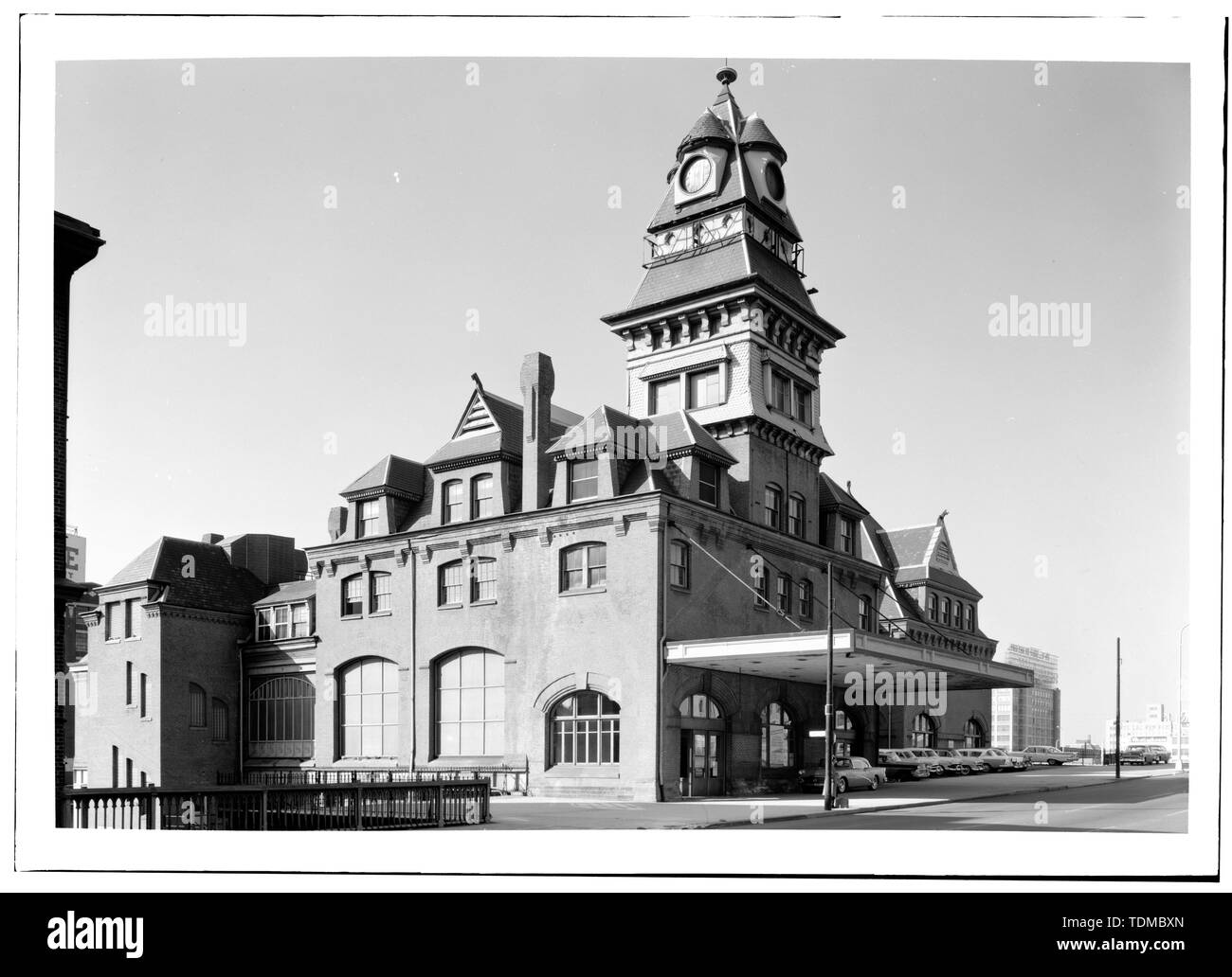Perspektive AUS SICHT DER NORDOSTEN - Baltimore und Ohio Railroad Station, 24 und der Chestnut Street, Philadelphia, Philadelphia County, PA Stockfoto