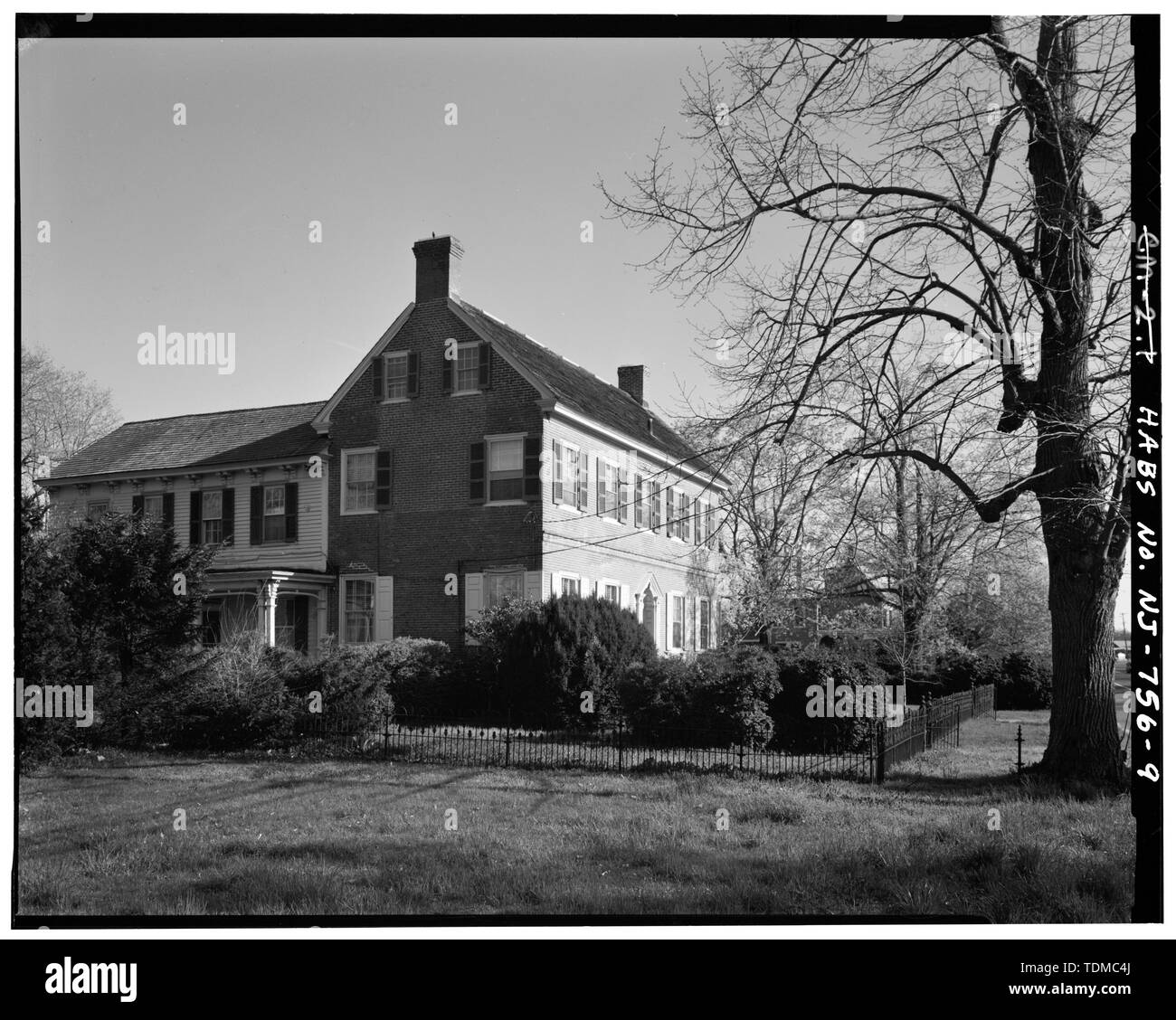 Blick nach Südosten - Joseph Falkenburg House, 922 Delsea Drive (State Route 47), Süden Dennis, Cape May County, New Jersey Stockfoto