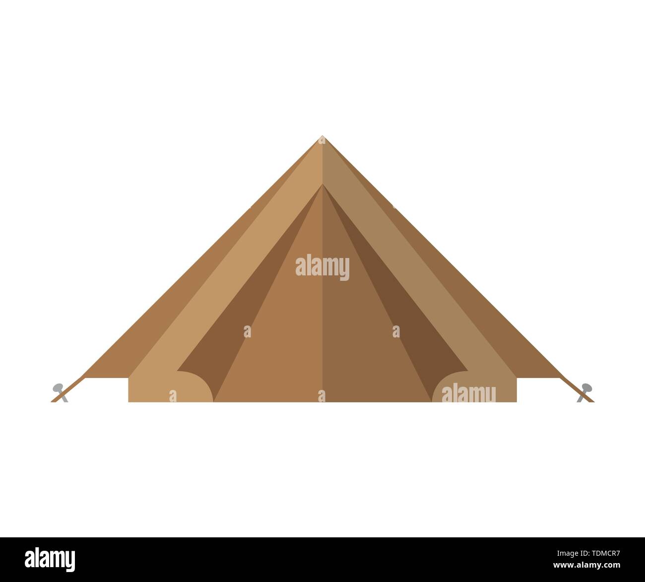 Camping Zelt auf weißem Hintergrund Vektor-illustration EPS 10 isoliert Stock Vektor
