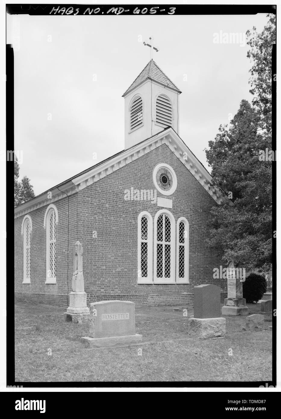 Blick von Westen (vorne), Südosten - Christus Kirche in Accokeek, 600 West Farmington Straße, Accokeek, Prince George's County, MD; Klugh, T, Sender; Brostrup, John O, Fotograf; Boucher, Jack E, Fotograf; Lavoie, Catherine C, Historiker Stockfoto