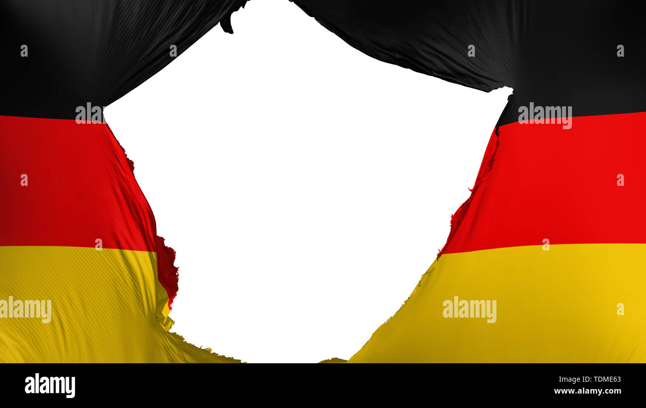 Risse in Deutschland Fahne Stockfoto