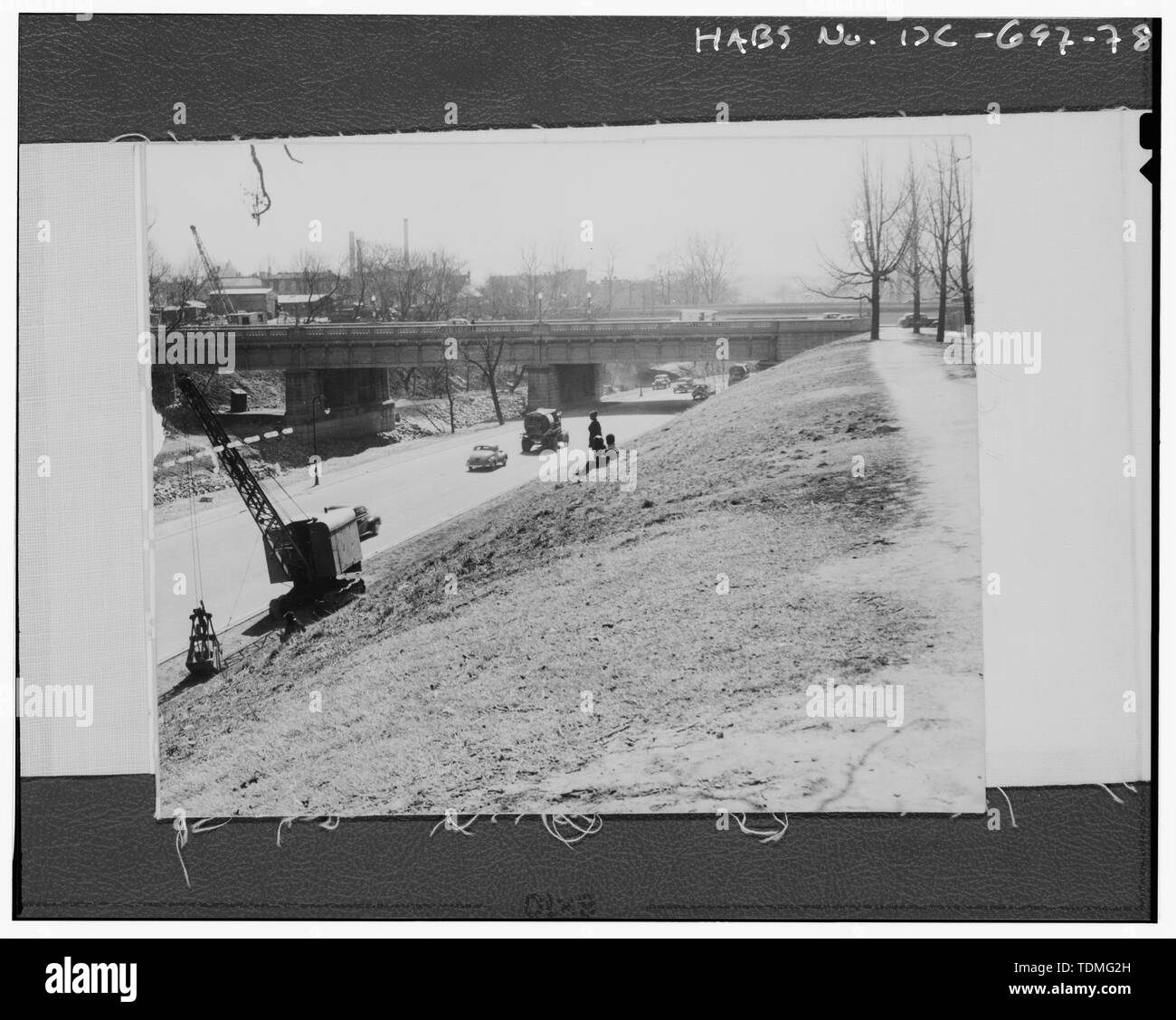 Fotokopie des PANORAMA "B"; Nummer 5 der 5. - Rock Creek und Potomac Parkway, Washington, District of Columbia, DC Stockfoto