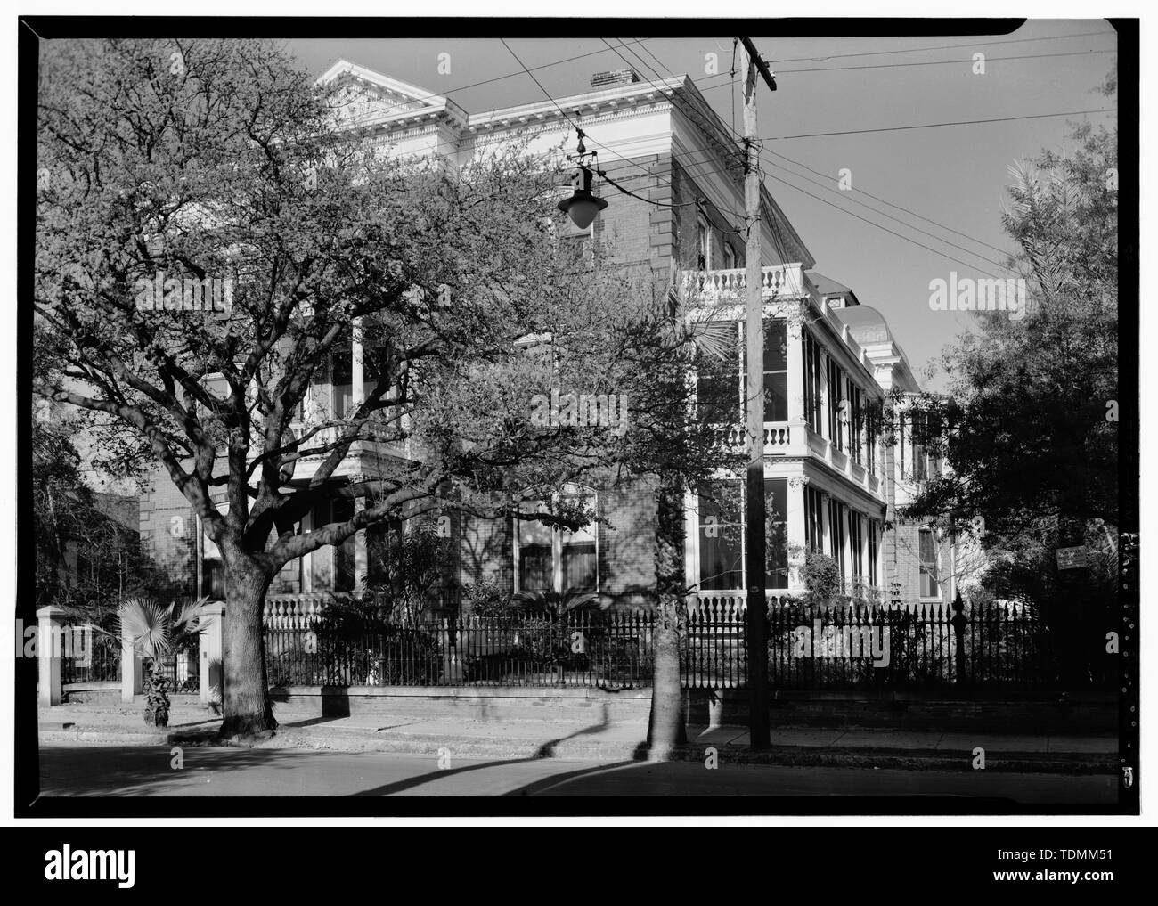 - Patrick Calhoun Mansion, 16 Sitzung Straße, Charleston, Charleston County, SC Stockfoto