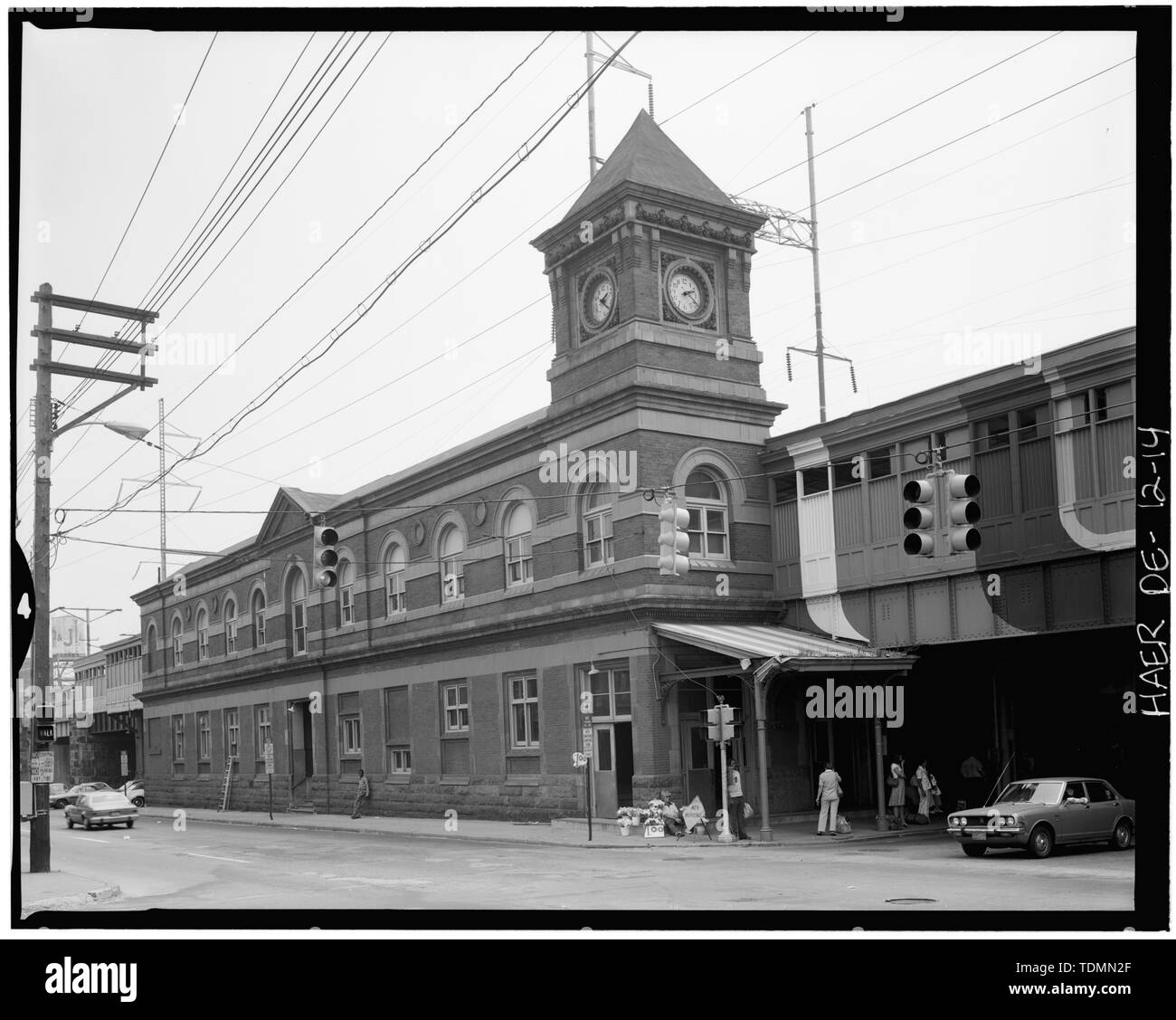 - Pennsylvania Railroad Verbesserungen, Wilmington Bahnhof, Front- und französischen Straßen, Wilmington, New Castle County, DE Stockfoto