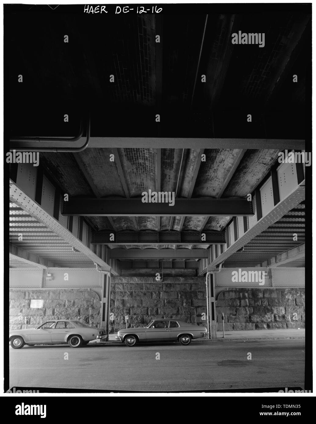 - Pennsylvania Railroad Verbesserungen, Wilmington Bahnhof, Front- und französischen Straßen, Wilmington, New Castle County, DE Stockfoto